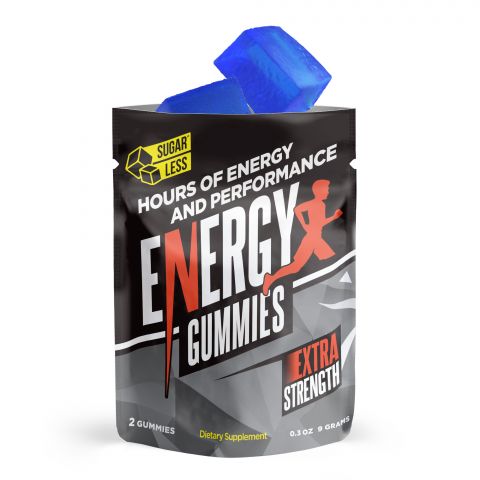 Energy Boost Supplement - Sugarless Energy Gummies - 2-Pack - Thumbnail 2