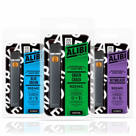 Alibi Delta-8 THC Vape Pens 3 Pack Bundle - 1