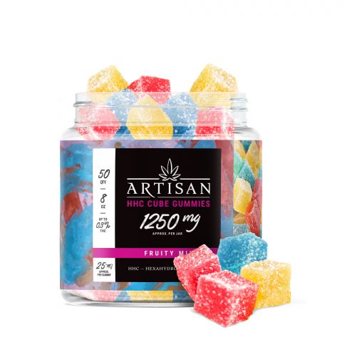 Artisan HHC THC Cube Gummies - Fruity Mix - 1250MG - 1