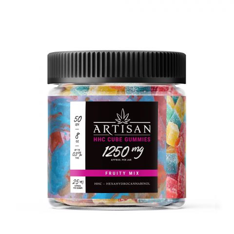 Artisan HHC THC Cube Gummies - Fruity Mix - 1250MG - Thumbnail 2