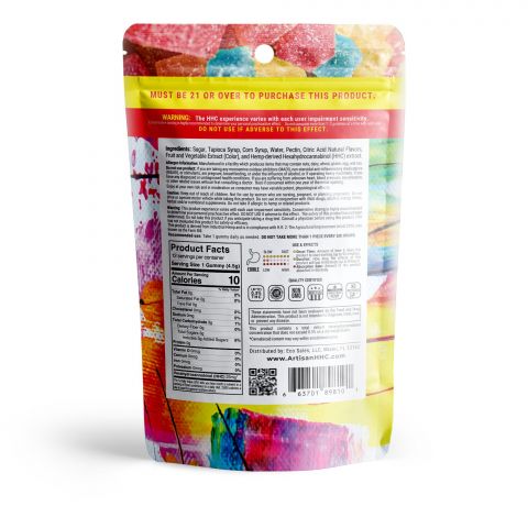 Artisan HHC THC Cube Gummies - Fruity Mix - 300MG - Thumbnail 4