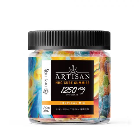 Artisan HHC THC Cube Gummies - Tropical Mix - 1250MG - Thumbnail 2