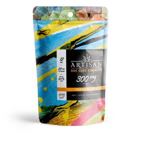 HHC Cube Gummy Pouch - 25mg - Artisan - Thumbnail 2