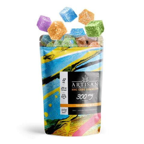 HHC Cube Gummy Pouch - 25mg - Artisan - Thumbnail 3