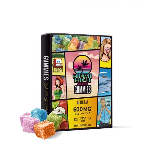 Beach Day Gummies - Delta 8 THC - 600MG - Miami High - Thumbnail 1