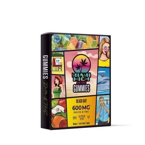 Beach Day Gummies - Delta 8 THC - 600MG - Miami High - Thumbnail 2