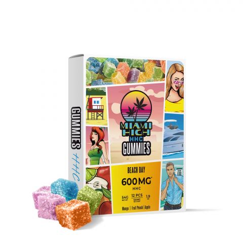 Beach Day Gummies - HHC - 600MG - Miami High - Thumbnail 1