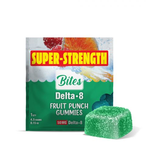 Delta 8 THC Gummy - 50mg - Fruit Punch - Bites  - Thumbnail 1