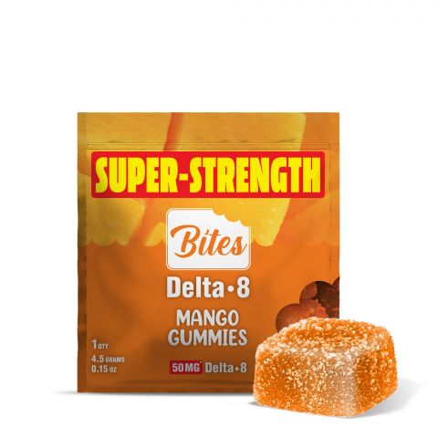 Bites Delta-8 THC Gummy - Mango - 50MG - Thumbnail 1