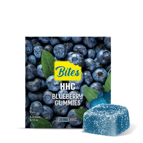 HHC Gummy - 25mg - Blueberry - Bites - Thumbnail 1