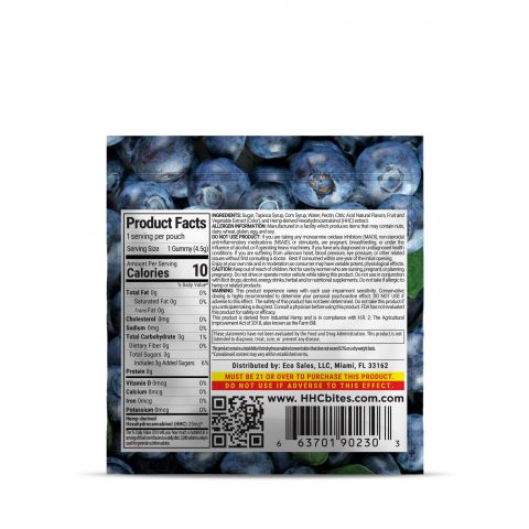 HHC Gummy - 25mg - Blueberry - Bites - Thumbnail 3