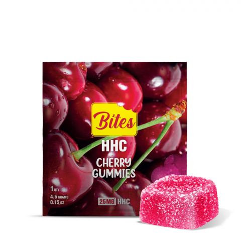 HHC Gummy - 25mg - Cherry - Bites - 1