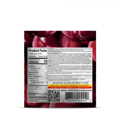 HHC Gummy - 25mg - Cherry - Bites - Thumbnail 3