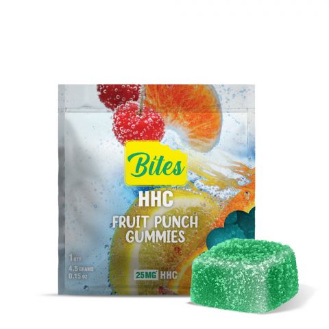 Bites HHC Gummy - Fruit Punch - 25MG - Thumbnail 1
