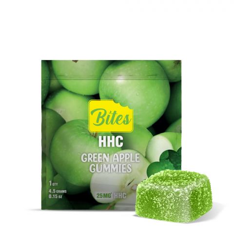 HHC Gummy - 25mg - Green Apple - Bites - 1