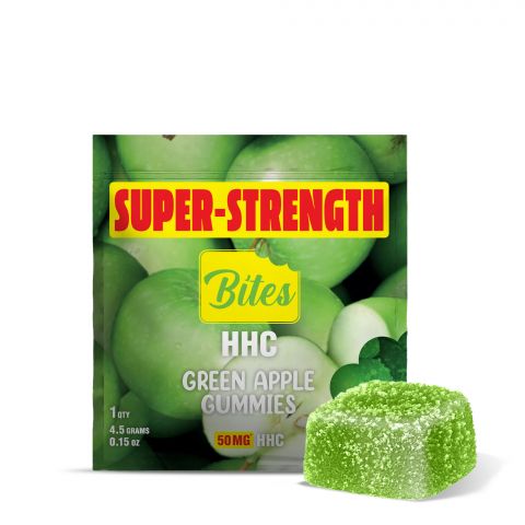 HHC Gummy - 50mg - Green Apple - Bites - Thumbnail 1