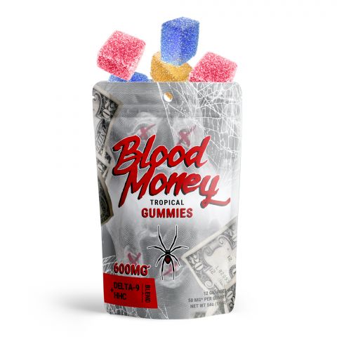 Blood Money Tropical Gummies - Delta 9, HHC Blend - 600MG - Pure Blanco  - 2