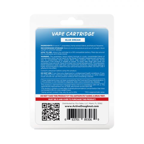 Blue Dream Cartridge - CBD & Enzactiv - Doughnut - 920mg - Thumbnail 3