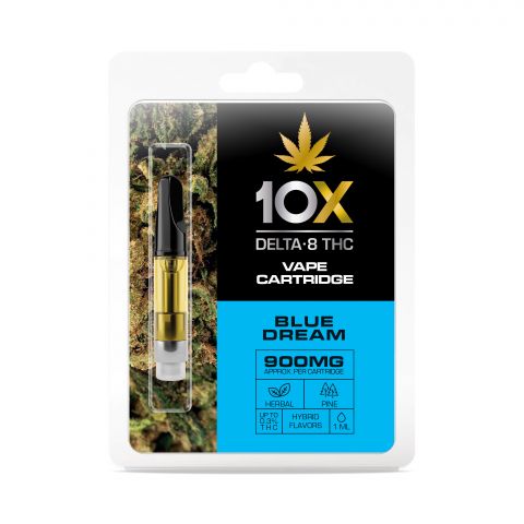 Blue Dream Cartridge - Delta 8 THC - 10X - 900mg - Thumbnail 2