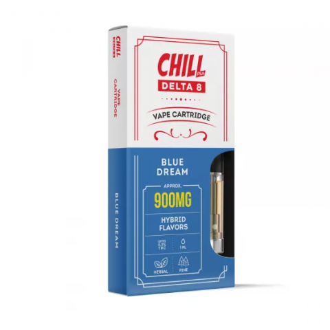 D8 Vape Cart - 900mg - Blue Dream - Hybrid - 1ml - Chill Plus - Thumbnail 2