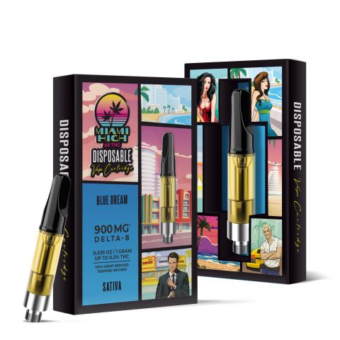 Blue Dream Cartridge - Delta-8 THC - Miami High - 900MG - Thumbnail 1