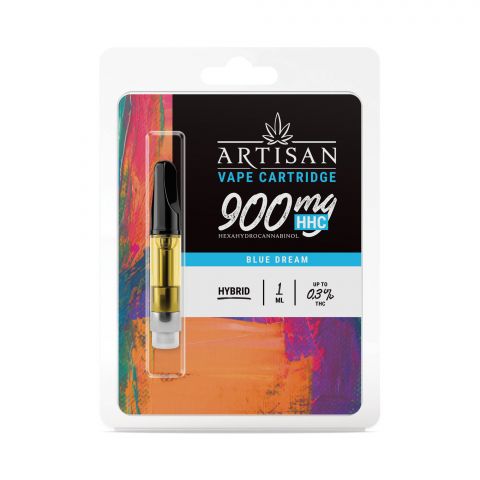 HHC Vape Cart - 900mg - Blue Dream - Hybrid - 1ml - Artisan - Thumbnail 2