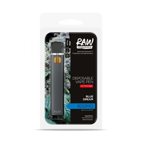Blue Dream Vape Pen - Active CBD - Disposable - RAW - 800MG - Thumbnail 2
