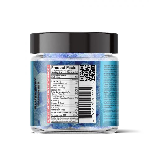 Blueberry Gummies - Delta 9  - 300mg - Sour High - 3