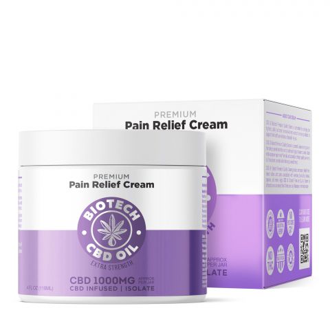 CBD Pain Relief Cream - 1,000mg - 4oz - Biotech CBD - Thumbnail 1