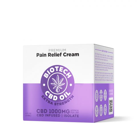 CBD Pain Relief Cream - 1,000mg - 4oz - Biotech CBD - Thumbnail 2