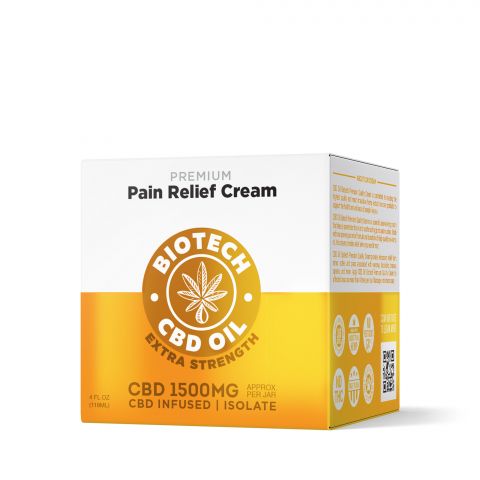 CBD Pain Relief Cream - 1,500mg - 4oz - Biotech CBD - 2