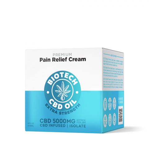 CBD Pain Relief Cream - 5,000mg - 4oz - Biotech CBD - 2
