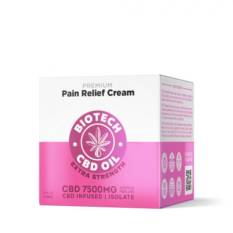 CBD Pain Relief Cream - 7,500mg - 4oz - Biotech CBD - 2