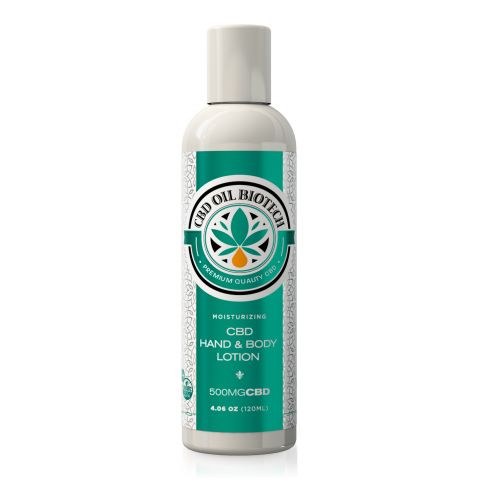 CBD Hand & Body Lotion - 500mg - 4oz - Biotech CBD - Thumbnail