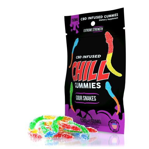 Chill Gummies - CBD Infused Sour Snakes - 150mg - 1
