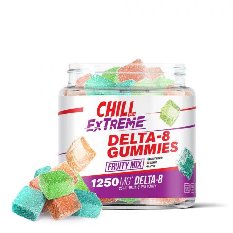 Chill Plus Delta-8 Extreme Fruity Mix Gummies - 1250X - Thumbnail 1