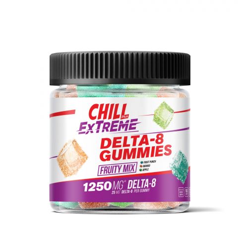 Chill Plus Delta-8 Extreme Fruity Mix Gummies - 1250X - Thumbnail 2
