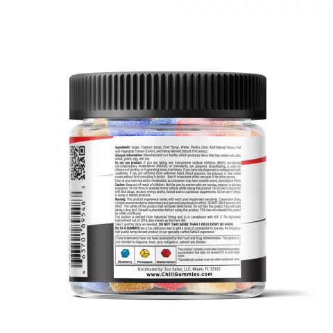 Chill Plus Delta-8 Extreme Tropical Mix Gummies - 1250X - Thumbnail 4