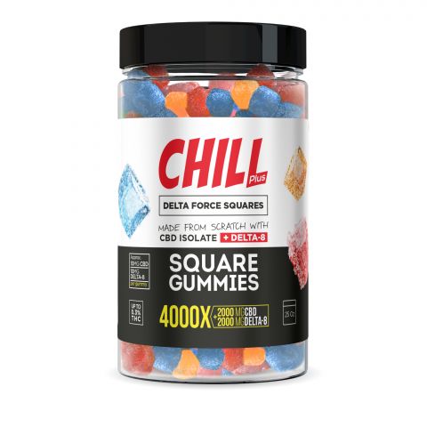 Chill Plus Delta-8 Square Gummies - 4000X - Thumbnail 2