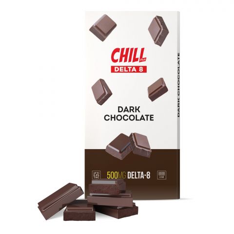 Delta 8 THC Dark Chocolate Bar - 500mg - Chill Plus - Thumbnail 1