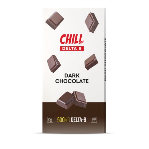 Delta 8 THC Dark Chocolate Bar - 500mg - Chill Plus - Thumbnail 2
