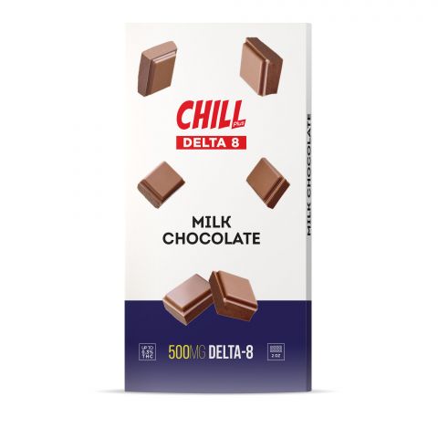 Delta 8 THC Milk Chocolate Bar - 500mg - Chill Plus - Thumbnail 2