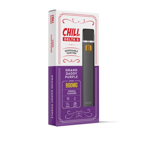 Chill Plus Delta-8 THC Disposable Vaping Pen - Grand Daddy Purple - 900mg - Thumbnail 2