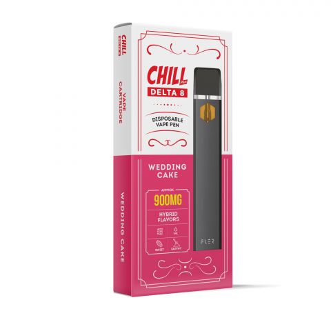 Chill Plus Delta-8 THC Disposable Vaping Pen - Wedding Cake - 900mg - Thumbnail 2