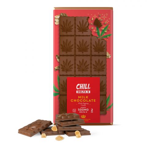 Chill Plus Delta-8 THC Premium Belgium Milk Chocolate With Popping Candy - 500MG - 1