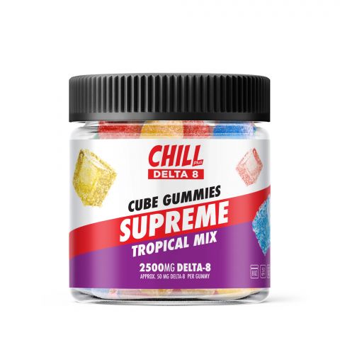 Chill Plus Delta-8 THC Supreme Gummies - Tropical Mix - 2500MG - 2