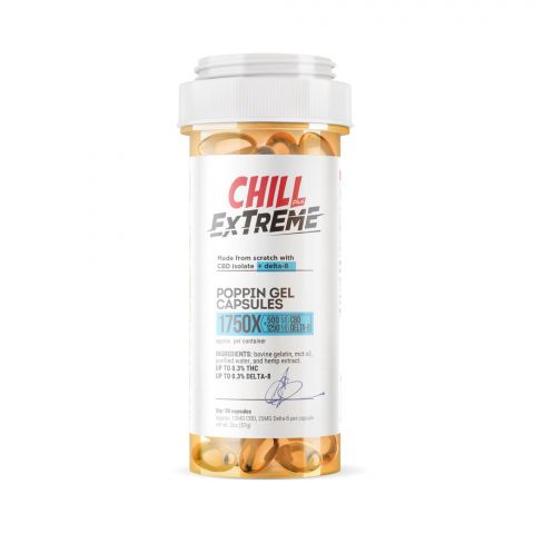 Chill Plus Extreme CBD Delta-8 THC Poppin Gel Capsules - 1750X - Thumbnail 2