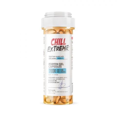 Chill Plus Extreme CBD Delta-8 THC Poppin Gel Capsules - 700X - Thumbnail 2