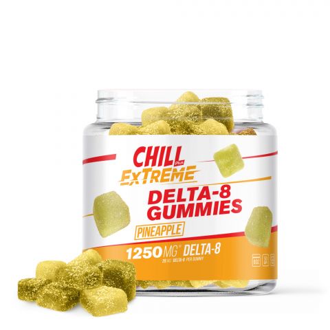 Chill Plus Extreme Delta-8 THC Gummies - Pineapple - 1250MG - 1