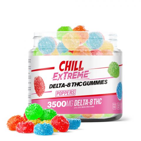 Chill Plus Extreme Delta-8 THC Gummies - Poppers - 3500MG - 1